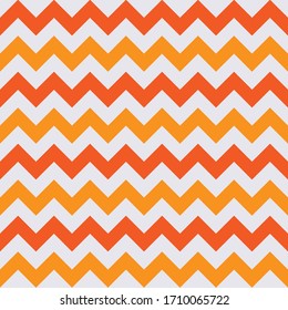 Abstract white orange geometric zigzag texture. Vector illustration.