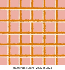 Abstract white, orange and pink stripes design, creating a modern aesthetic