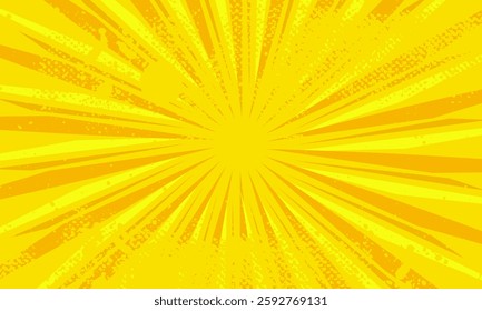 Abstract white and orange sun retro design