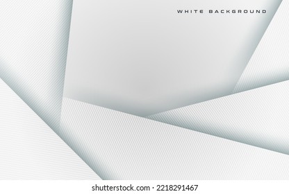 abstract white overlap triangle shadow line decoration background. eps10 vector