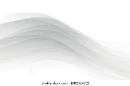 Resumen de fondo panorámico blanco con líneas - Ilustración vectorial
