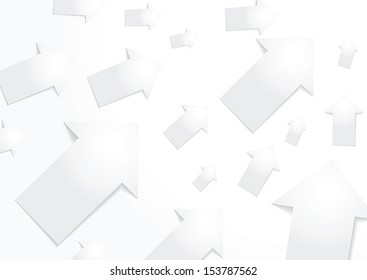 Abstract white paper arrow background, VECTOR, EPS10