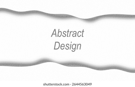 Abstractas diseño de papel blanco con textura de onda suave en el centro.