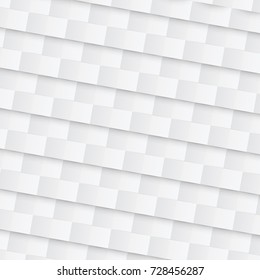 Abstract white paper geometric background 

