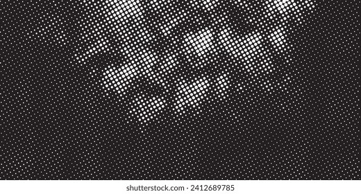 Abstract white particle background. Flow wave with dot landscape. Digital data structure. Future mesh or sound grid. Pattern point visualization.