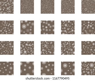 Abstract white pattern with circles. Geometry pattern for fabric. Round Circle Dots. Network Design, Technology Science, Vector Illustration. Perfect For Logo, Banner, Icon, Holiday Background.