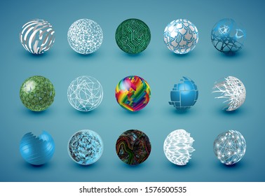 Abstract white pattern sphere, vector illustration
