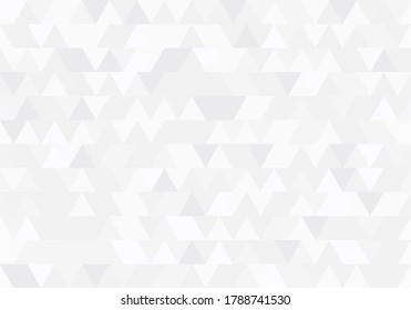 Abstract white Pattern Triangle background texture geometric, abstract vector decoration design illustration with copy space.
