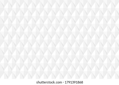 Abstract white Pattern Triangle background texture geometric, abstract vector decoration design illustration with copy space.