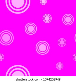 Abstract white and pink pattern with circles. Geometry pattern for fabric. Round Circle Dots. Network Design, Technology Science, Vector Illustration. Perfect For Logo, Icon, Holiday Background.