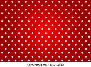 abstract white polka dot on red background