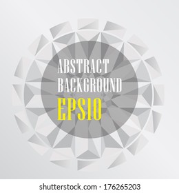 Abstract white polygonal design geometrical background 