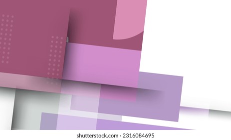Afiche de fondo púrpura blanco abstracto con ilustración vectorial de red de tecnología dinámica.