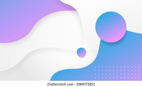 Abstract white and purple gradient color curve background