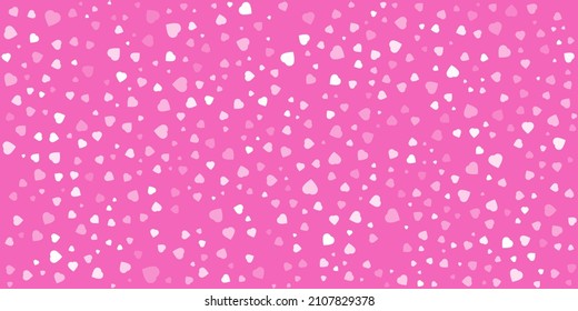 Abstract White and Purple Hearts - Vector Pattern Background for Valentine's Day Designs