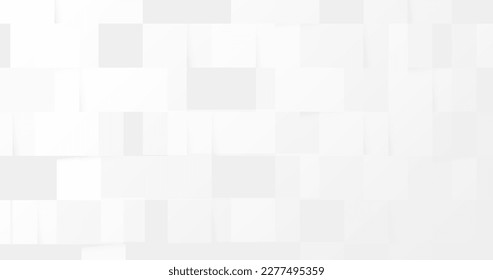 Abstract white rectangle texture background. Trendy minimal banner, and cover design. Vector illustration