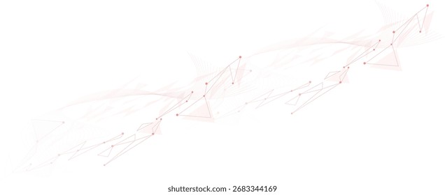 Abstract white, red digital technology futuristic communication high tech concept background.