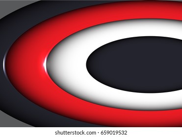 Abstract white red gray curve overlap design modern background vector illustration.