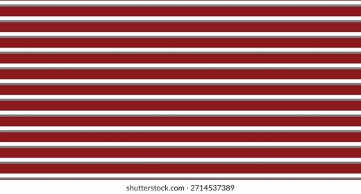 Abstract white and red horizontal striped pattern. Seamless background design for wallpaper, textile, and digital prints. vector illustration eps10