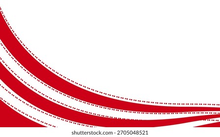 Abstract White and Red Shape Background