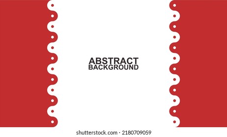 abstract white with red wavy on side background illustrations. abstract background