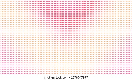 Abstract white retro comic pop art background with pink and orange haftone dots design. Vector clear template for banner or comic book design, etc