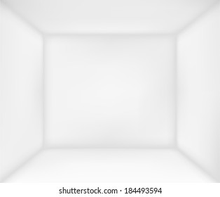 Abstract white room for presentation with copyspace