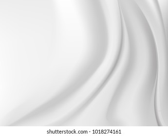 Abstract White Satin Silky Cloth,Fabric Textile Drape with Crease Wavy Folds.with soft waves,waving in the wind.Texture of crumpled paper.
Milk,Yogurt,Cream or cosmetics product Curl background.vector