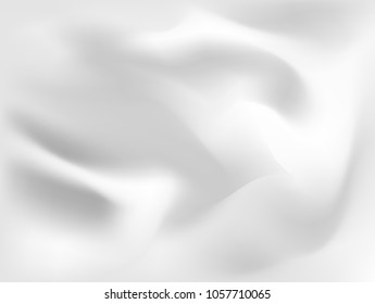 Abstract White Satin Silky Cloth,Fabric Textile Drape with Crease Wavy Folds.with soft waves,waving in the wind.Texture of crumpled paper.
Milk,Yogurt,Cream or cosmetics product Curl background.vector
