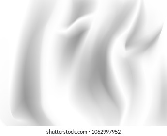 Abstract White Satin Silky Cloth,Fabric Textile Drape with Crease Wavy Folds.with soft waves,waving in the wind.Texture of crumpled paper.
Milk,Yogurt,Cream or cosmetics product Curl background.vector