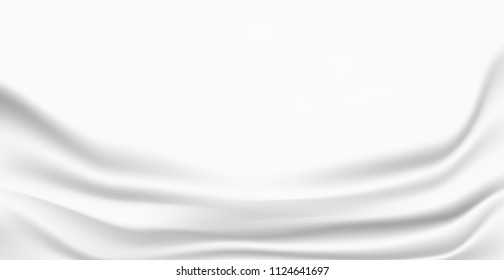Abstract White Satin Silky Cloth,Fabric Textile Drape with Crease Wavy Folds.with soft waves,waving in the wind.Texture of crumpled paper.
Milk,Yogurt,Cream or cosmetics product Curl background.vector