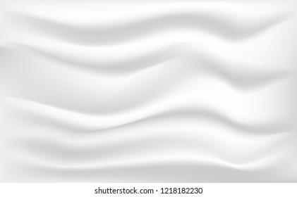 Abstract White Satin Silky Cloth,Fabric Textile Drape with Crease Wavy Folds.with soft waves,waving in the wind.Texture of crumpled paper.
Milk,Yogurt,Cream or cosmetics product Curl background.vector