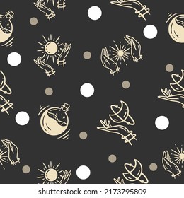 abstract white seamless pattern circle white object wallpaper with design on gray background.