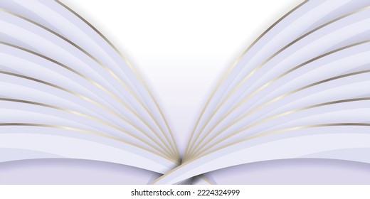 Resumen de fondo de forma blanca con líneas doradas brillantes diseño de lujo
