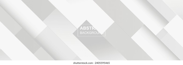 Resumen cuadrado de forma blanca con diseño de fondo de plantilla de pancarta de concepto dinámico