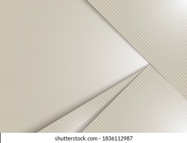 Abstract white shiny layer diagonal with stripes lines texture background. Luxury style. Vector illustration