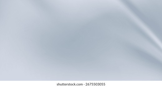 Abstract White Silk Fabric Background with Smooth Waves. Modern trendy design in vector illustration