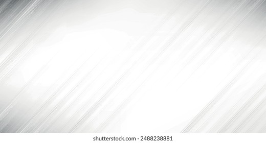 Abstrakter weißer und silberner hellgrauer Gradient mit Metallstruktur-Wand-Boden-weiche Technologie-diagonaler Hintergrund