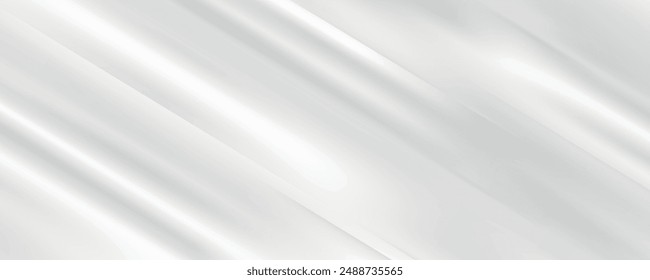 abstract white and silver light gray panorama with gradient with metal texture wall floor diagonal background tech soft black dark clean modern vector eps 10