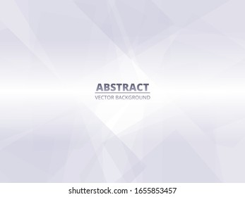 Abstract white silver modern geometric background with translucent elements. Conceptual design illustration for banner, flyer, cover, website, page and header.
