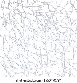 Abstract white silver neural connection background. Vector, EPS10.