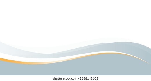 Abstractas Anuncio de fondo ancho de onda blanco y plateado. Vector Eps 10