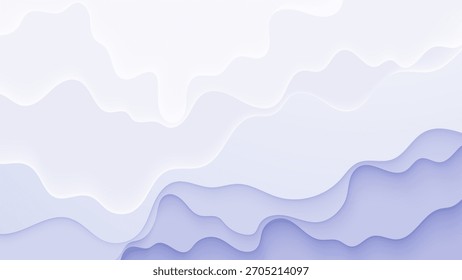 Abstractas fondo de cielo blanco con ondas de nube suave y curvas de luz que fluyen