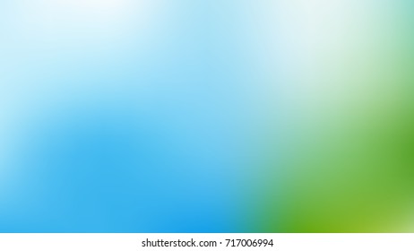 Abstract  White, skyblue and green Gradient blurred vector background