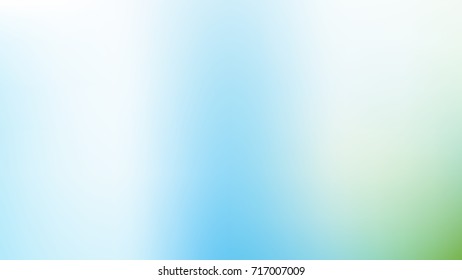 Abstract  White, skyblue and green Gradient blurred vector background