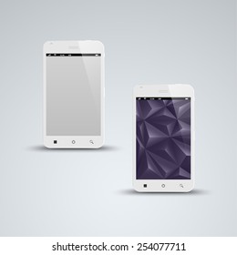 Abstract white smart phone background