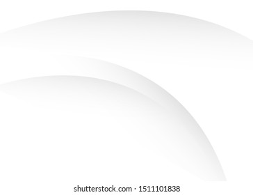 Abstract white smooth lines wave background vector subtle design.