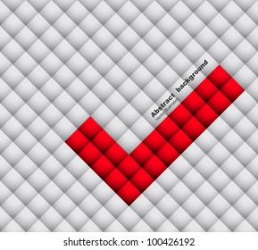 Abstract white soft background with yes mark