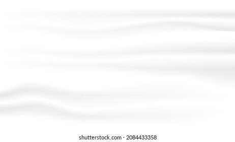 abstract white soft fabric folding texture background for decorative graphic design. vector illustration