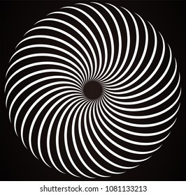 Abstract White Spiral Element
